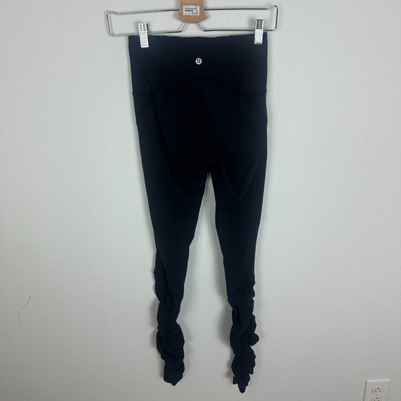Lululemon Ready to Rulu Leggings 4 Black High Rise 28" Athletic Activewear Stret - Picture 5 of 10